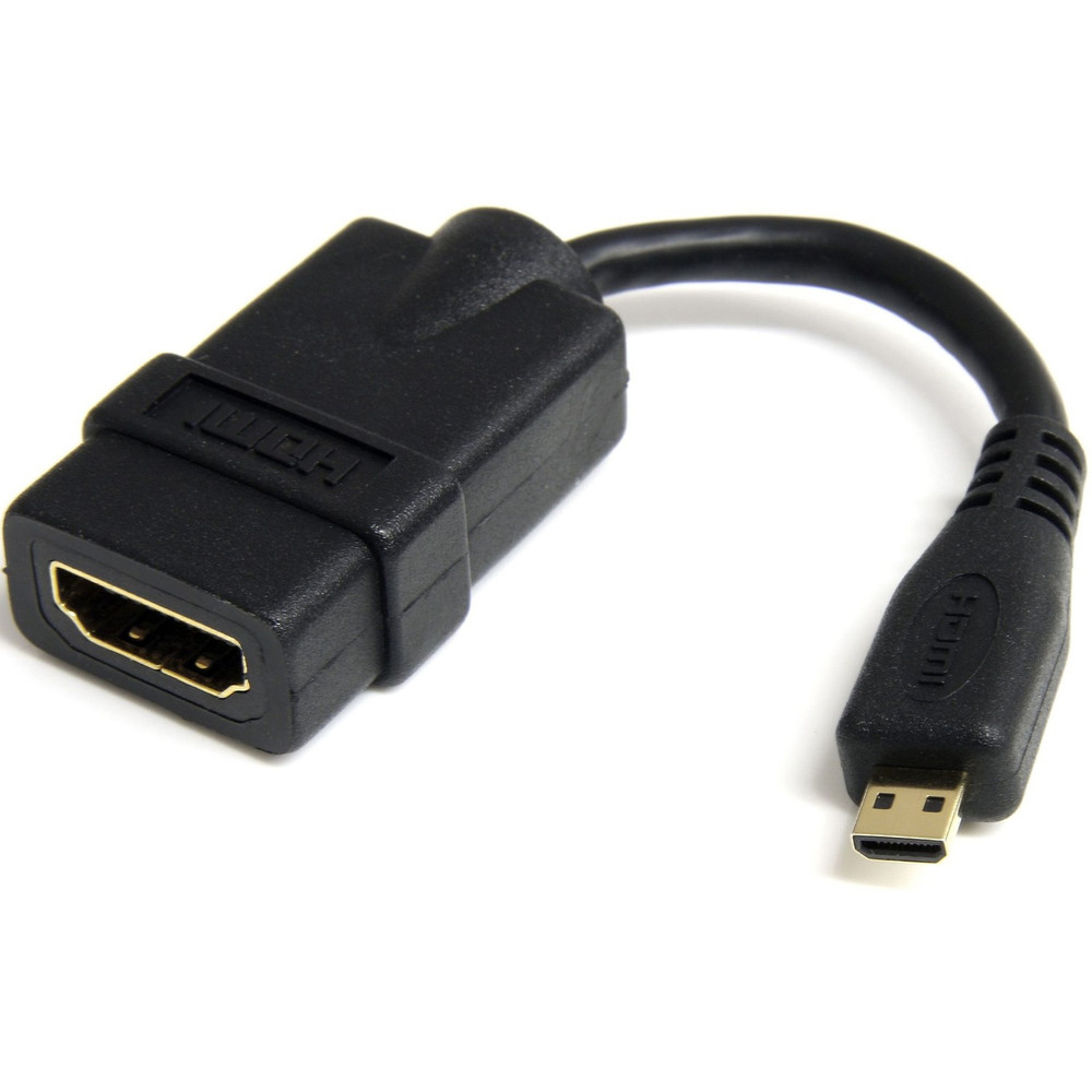StarTech.com HDADFM5IN StarTech.com Micro HDMI to HDMI Adapter Dongle, 4K High Speed Micro HDMI to HDMI Converter, Micro HDMI Type-D Device to HDMI TV/Display