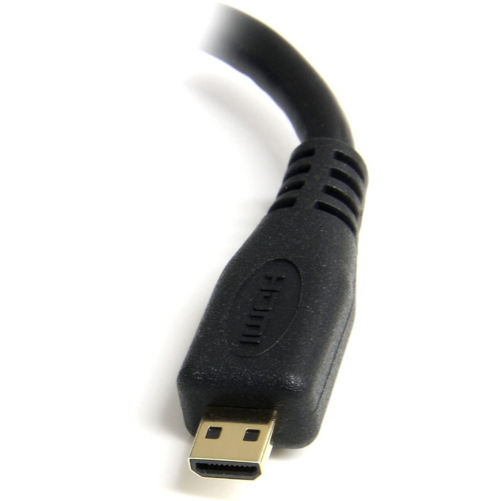 StarTech.com HDADFM5IN StarTech.com Micro HDMI to HDMI Adapter Dongle, 4K High Speed Micro HDMI to HDMI Converter, Micro HDMI Type-D Device to HDMI TV/Display