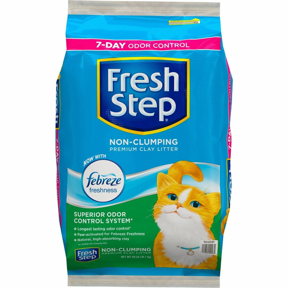 The Clorox Company Fresh Step 02047 Fresh Step Non-Clumping Premium Clay Litter with Febreze Freshness - 40 lb.