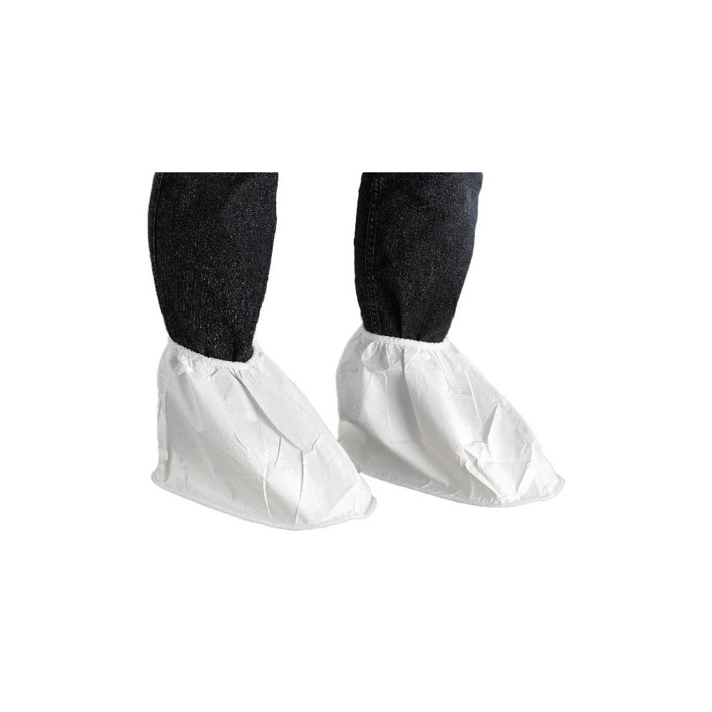 Ansell WH20-B92-417-05 Disposable & Chemical Resistant Shoe & Boot Covers; Cover Type: Boot Cover ; Material: Microporous Polyethylene Laminate Non-Woven ; Footwear Type: Overshoe ; Fits Shoe Size: 12-14 ; Resistance Features: Chemical-Resistant ; Si