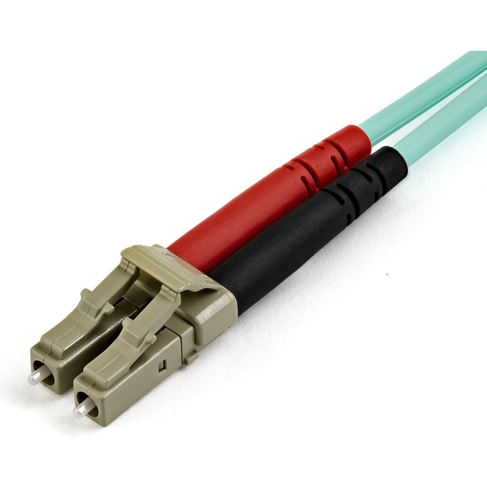 StarTech.com 450FBLCLC15 StarTech.com 15m (50ft) LC/UPC to LC/UPC OM4 Multimode Fiber Optic Cable, 50/125&micro;m LOMMF/VCSEL Zipcord Fiber, 100G, LSZH Fiber Patch Cord