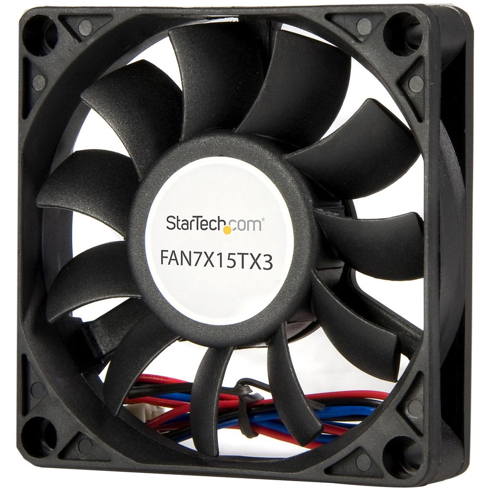 StarTech.com FAN7X15TX3 StarTech.com Replacement 70mm Ball Bearing CPU Case Fan - TX3 Connector - Case fan - 70 mm - black