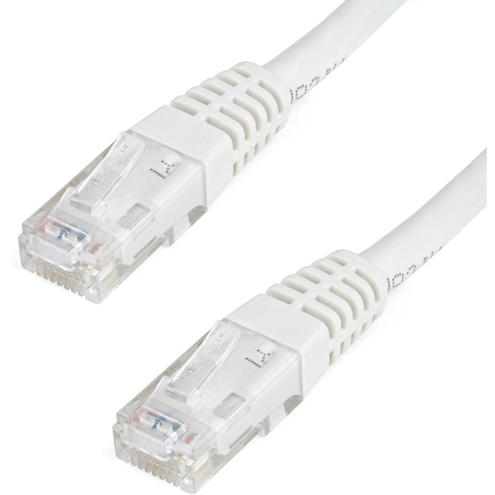 StarTech.com C6PATCH1WH StarTech.com 1ft CAT6 Ethernet Cable - White Molded Gigabit - 100W PoE UTP 650MHz - Category 6 Patch Cord UL Certified Wiring/TIA