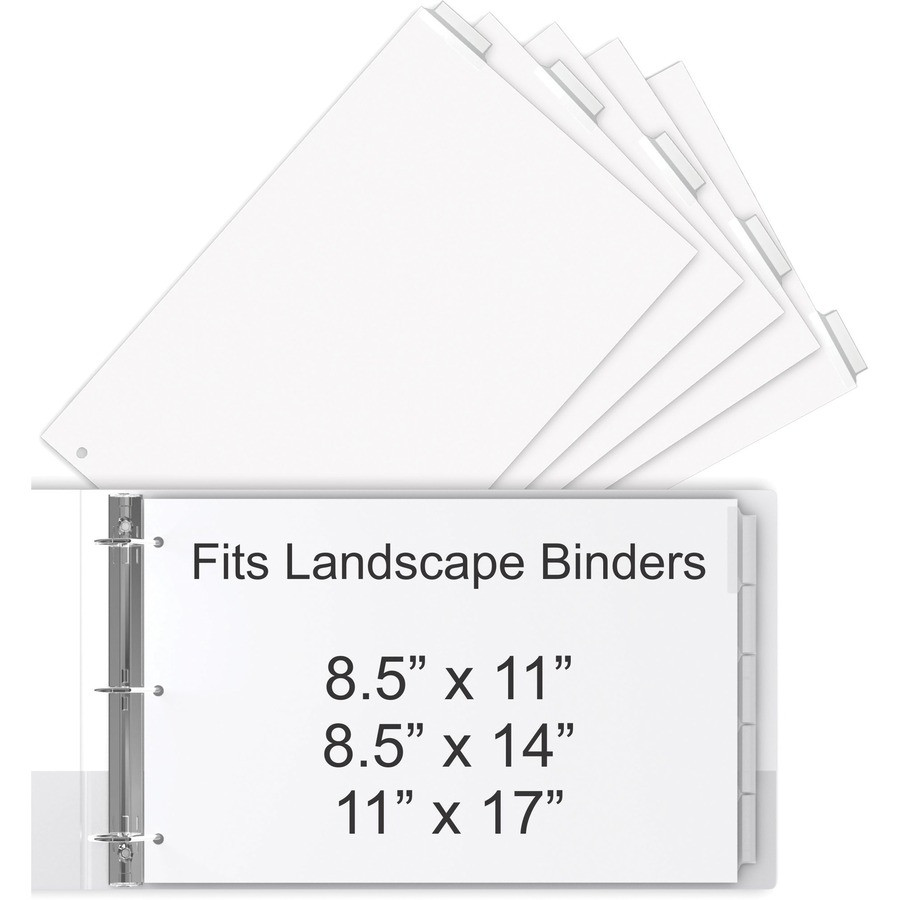 Stride, Inc EasyFit 63200 EasyFit 5-Tab Legal Size Index Dividers