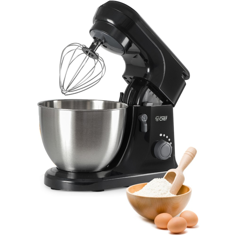 W APPLIANCE COMPANY LLC Commercial Chef CHSM53MB  Electric Stand Mixer, 4.7-Quart, Black