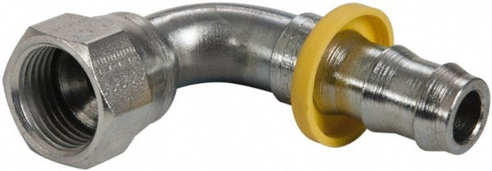 Parker 33982-8-8 Hydraulic Hose Short Drop Female JIC Swivel 90 ° Elbow: 0.5" ID, 8 mm, 3/4-16