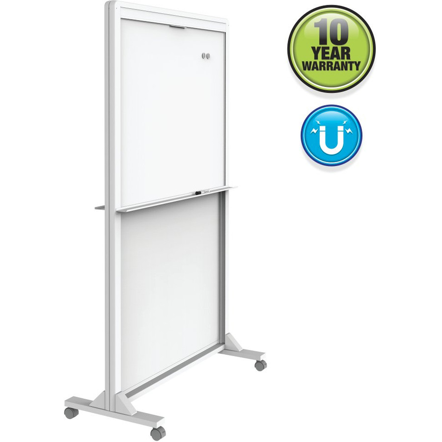 ACCO Brands Corporation Quartet ECM4068DT Quartet Motion Dual-Track Mobile Magnetic Dry-Erase Easel