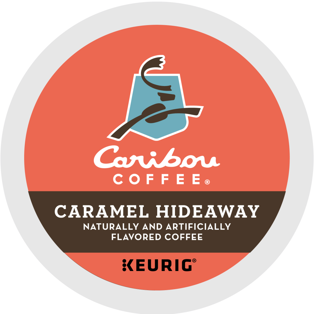 PARKER PEN COMPANY 36685 Caribou Coffee Single-Serve Coffee K-Cup, Caramel Hideaway, Carton Of 24