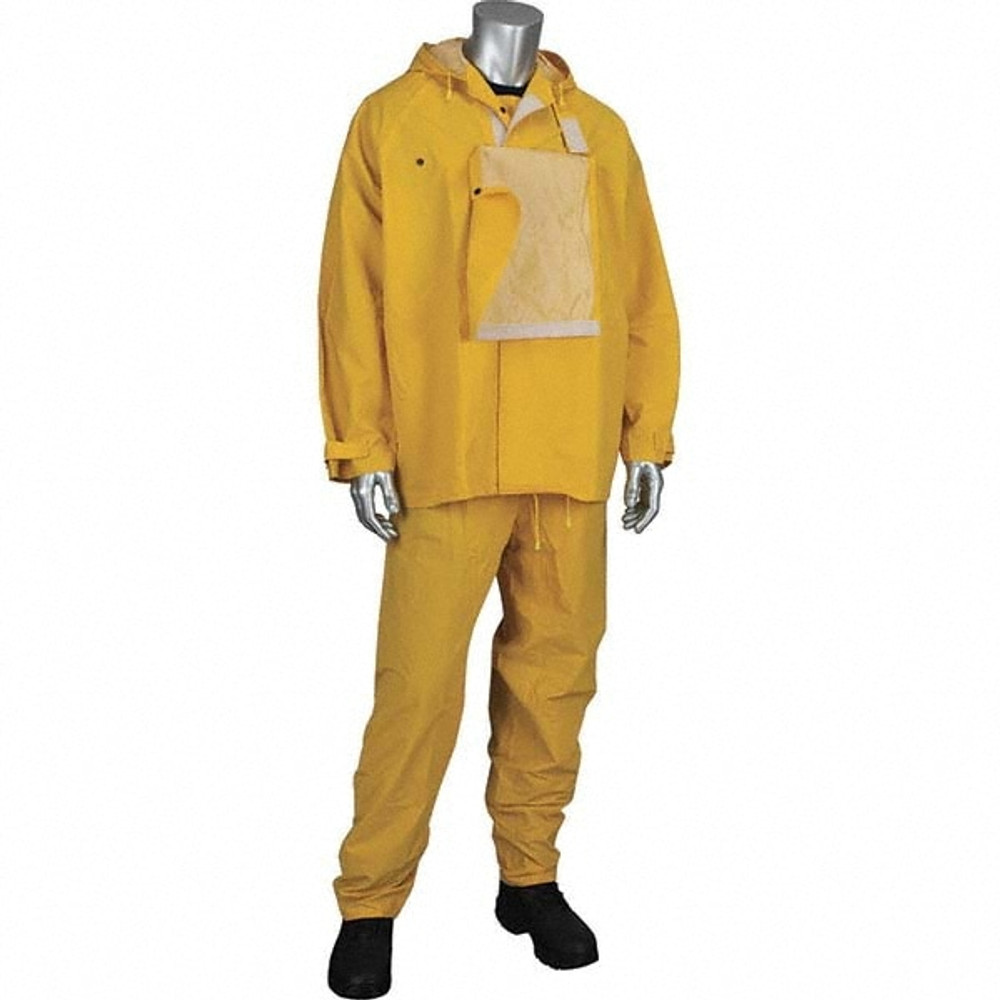 Falcon 205-375FR/XL Suit with Pants: Size XL, Yellow, Polyester & PVC