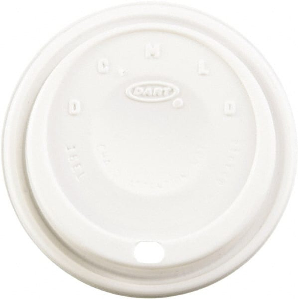 DART DCC16EL Cup Lid: Dome, Polystyrene, White