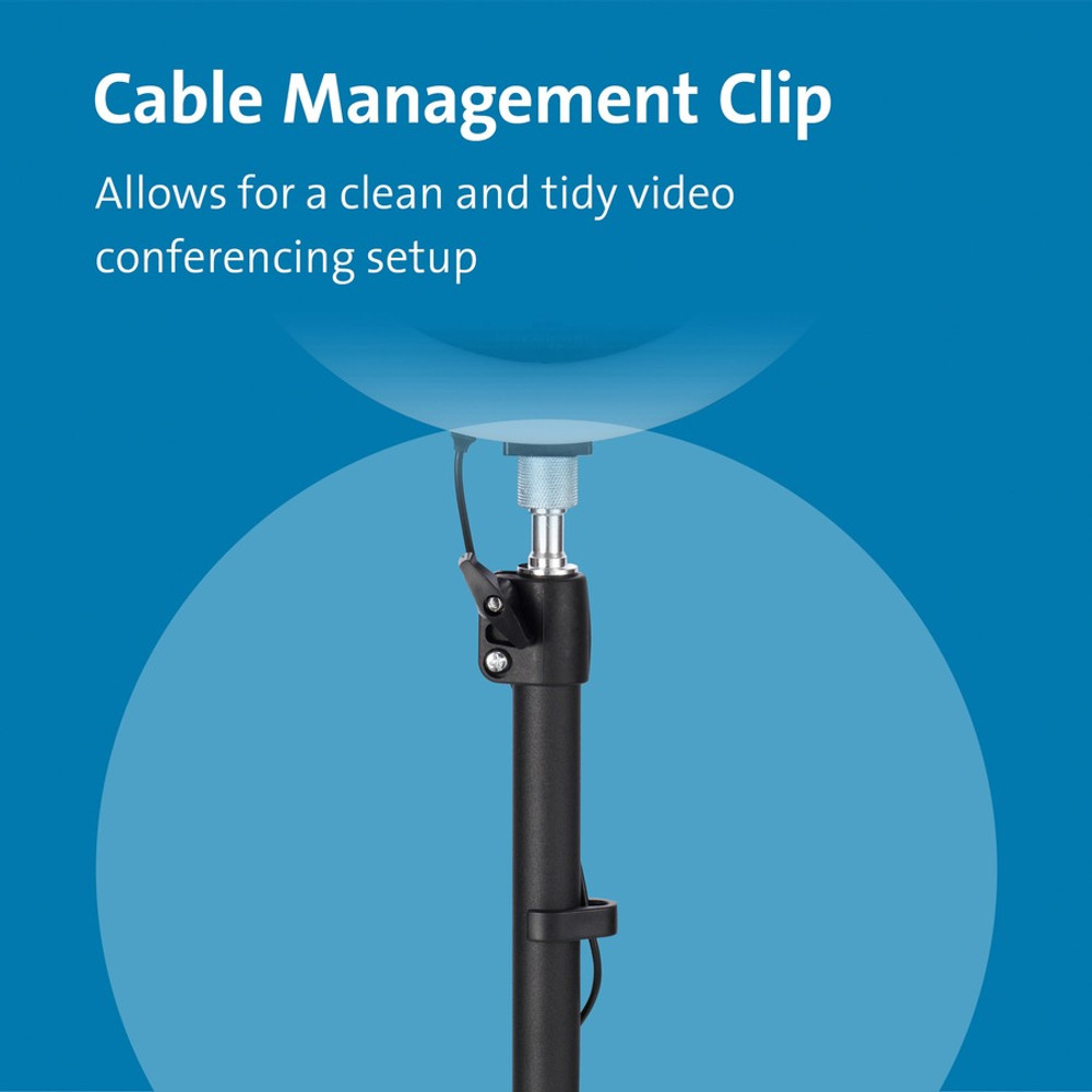 ACCO Brands Corporation Kensington 87654 Kensington A1000 Clamp Mount for Microphone, Webcam, Lighting System, Telescope, Boom Arm - Black