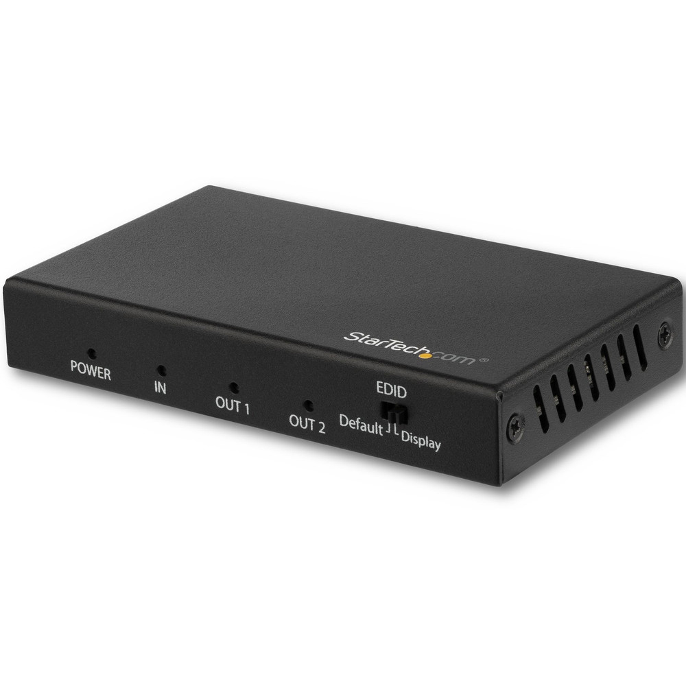 StarTech.com ST122HD202 StarTech.com 2 Port HDMI Splitter - 4K 60Hz - 1x2 Way HDMI 2.0 Splitter - HDR - ST122HD202