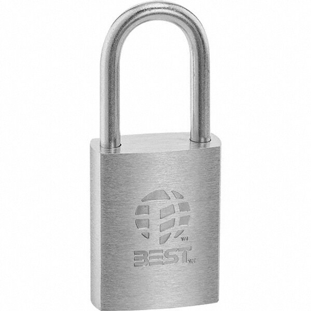 Best 11B720L Padlock: Brass, 2-1/16" High, 1-5/8" Wide