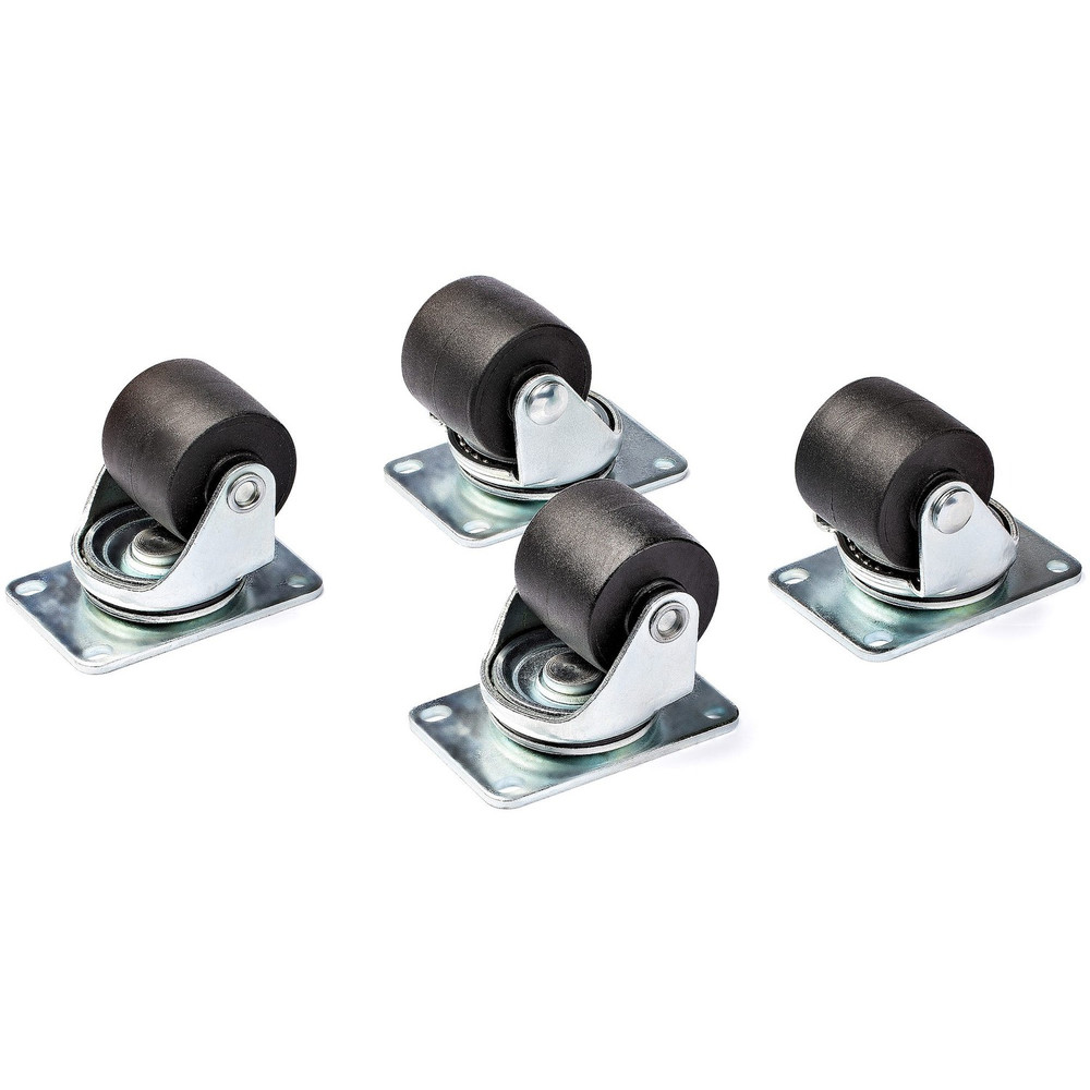StarTech.com RKCASTER2 StarTech.com Heavy Duty Casters for Server Racks/Cabinets, Set of 4 Universal M6 2-inch Caster Wheels Kit, 45x75mm Pattern Casters, Swivel