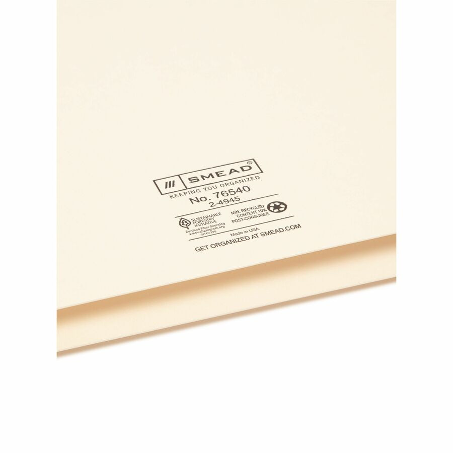 Smead Manufacturing Company Smead 76540 Smead Legal Recycled File Jacket