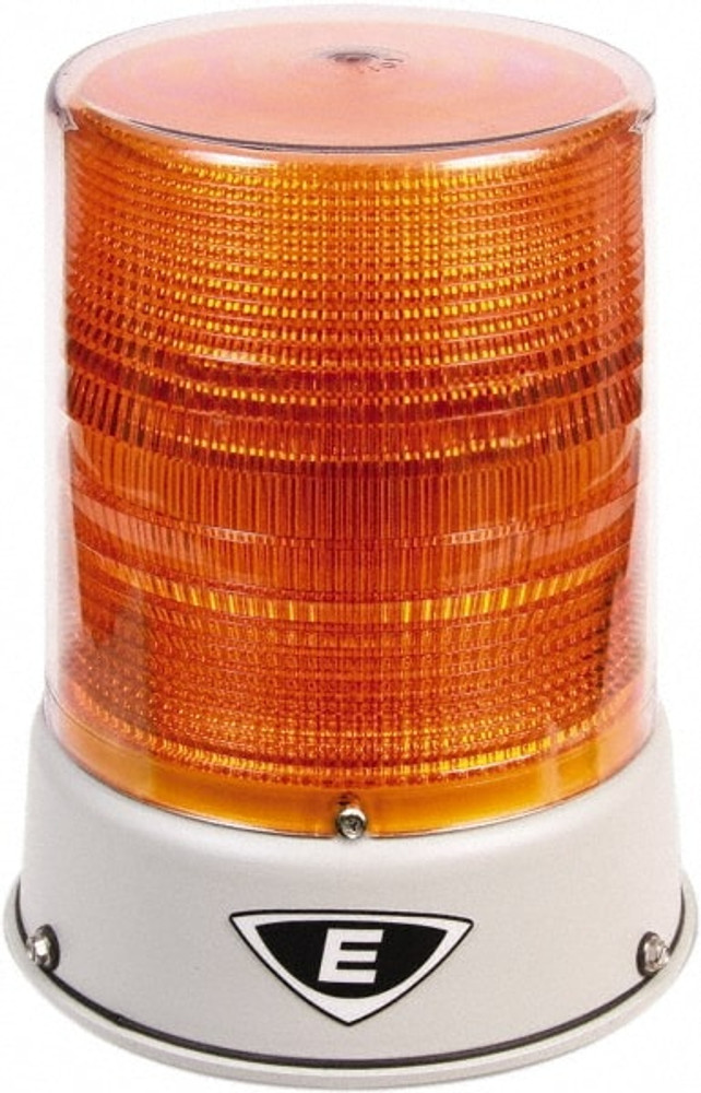 Edwards Signaling 94PLEDMA120AB Flashing & Steady Light: Amber, Pipe Mount, 120VAC