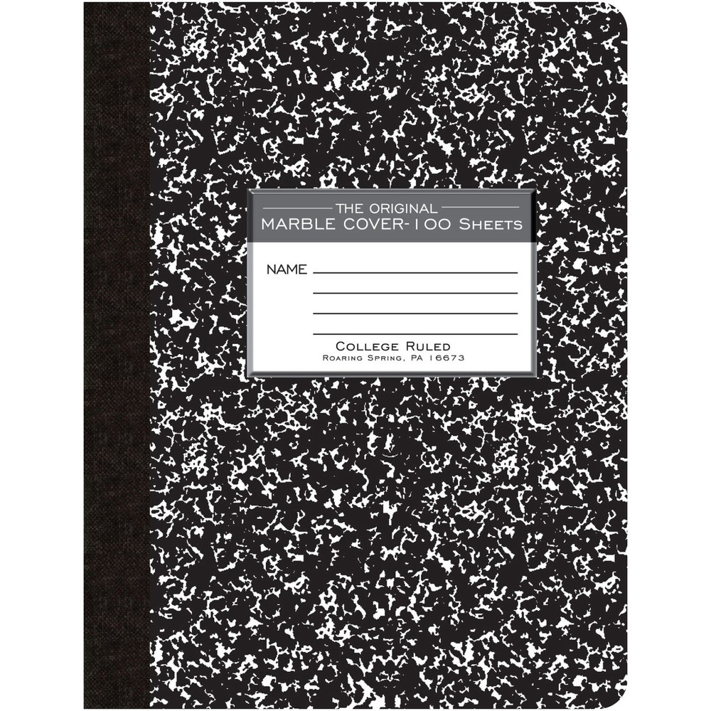 Roaring Spring Paper Products Roaring Spring 77264 Roaring Spring College Ruled Hard Cover Composition Book