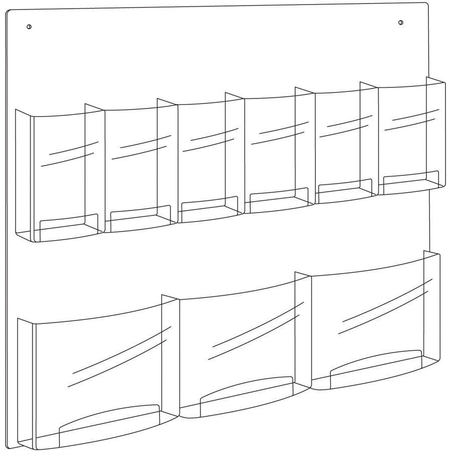 Safco Products Safco 5666cl Safco Nine Compartment Magazine/Pamphlet Display