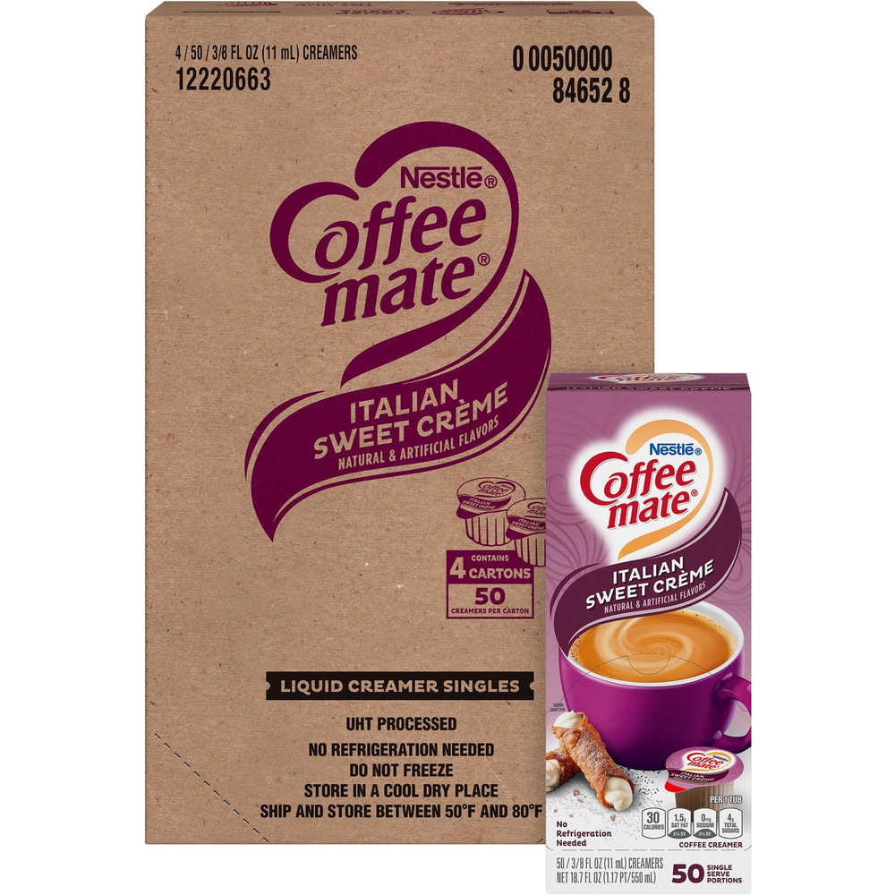 Nestle Professional Coffee mate 84652CT Coffee mate Italian Sweet Creme Liquid Creamer Singles