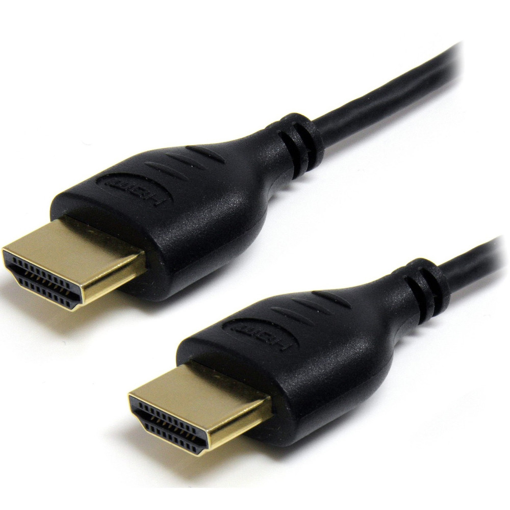 StarTech.com HDMIMM3HSS StarTech.com 3ft Slim HDMI Cable, 4K High Speed HDMI Cable with Ethernet, 4K 30Hz UHD HDMI Cord 36AWG, 4K HDMI 1.4 Video/Display Cable