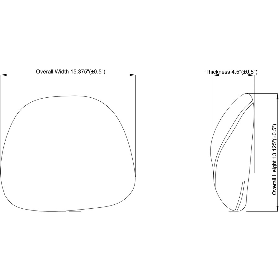 Lorell 42170 Lorell Ergo Lumbar Back Support