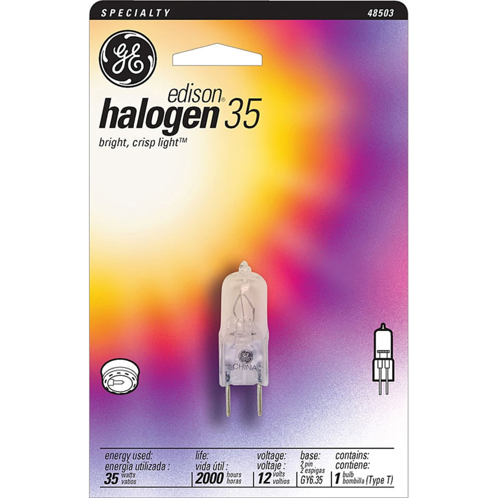 GENERAL ELECTRIC COMPANY GE 34708  Halogen 12-Volt T3 Bulb, 35 Watts