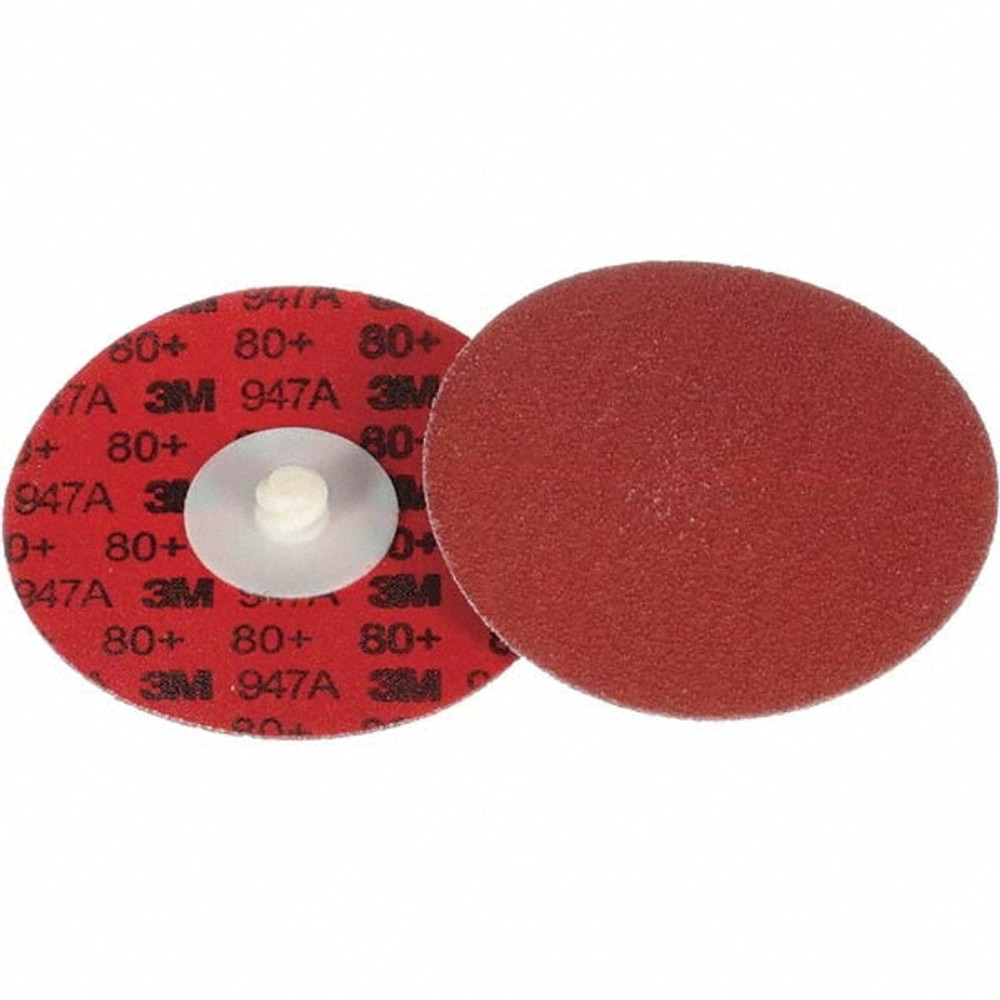 3M 7100076926 Quick-Change Disc: 3" Disc Dia, 80 Grit, Ceramic, Coated