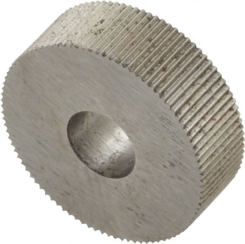 MSC KNS-240 Standard Knurl Wheel: 3/4" Dia, 90 ° Tooth Angle, 40 TPI, Straight, High Speed Steel