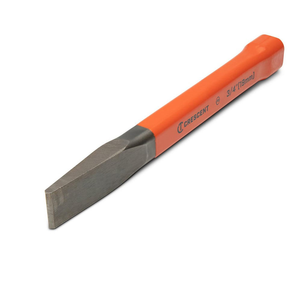 Crescent CCOCH34 Cold Chisel: 3/4" Blade Width, 7-1/2" OAL, Straight Tip