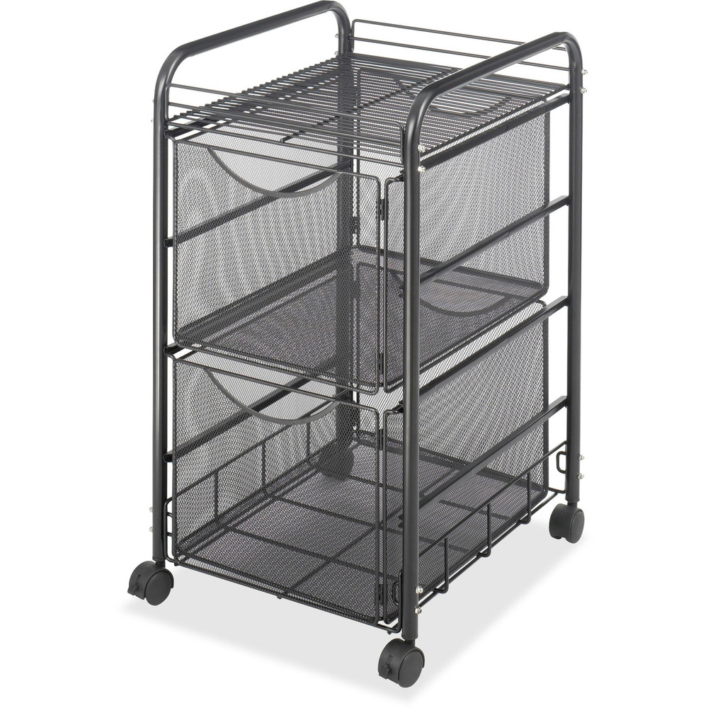 Safco Products Safco 5212BL Safco Onyx Double Mesh Mobile File Cart
