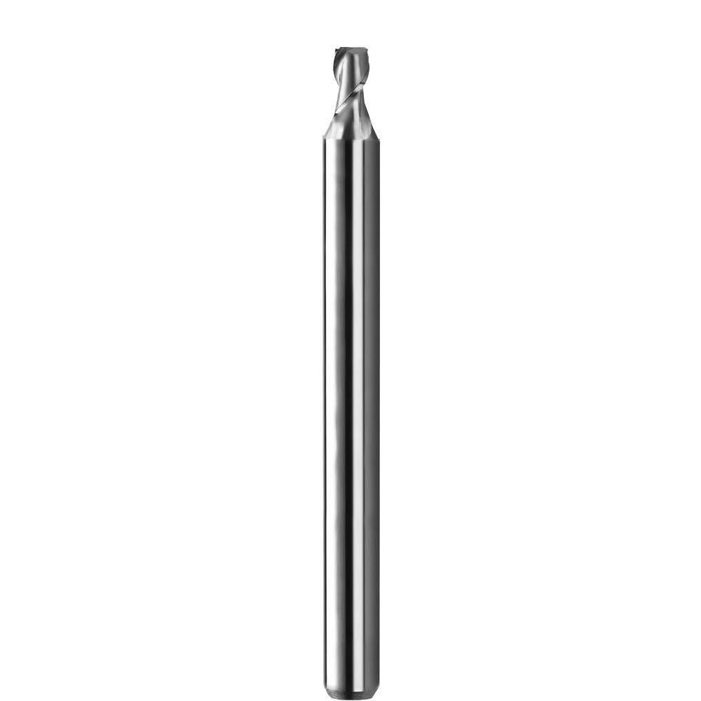 SGS 02281 Square End Mill: 0.011'' Dia, 0.033'' Shank Dia, 1.5'' OAL, 2 Flutes, Solid Carbide
