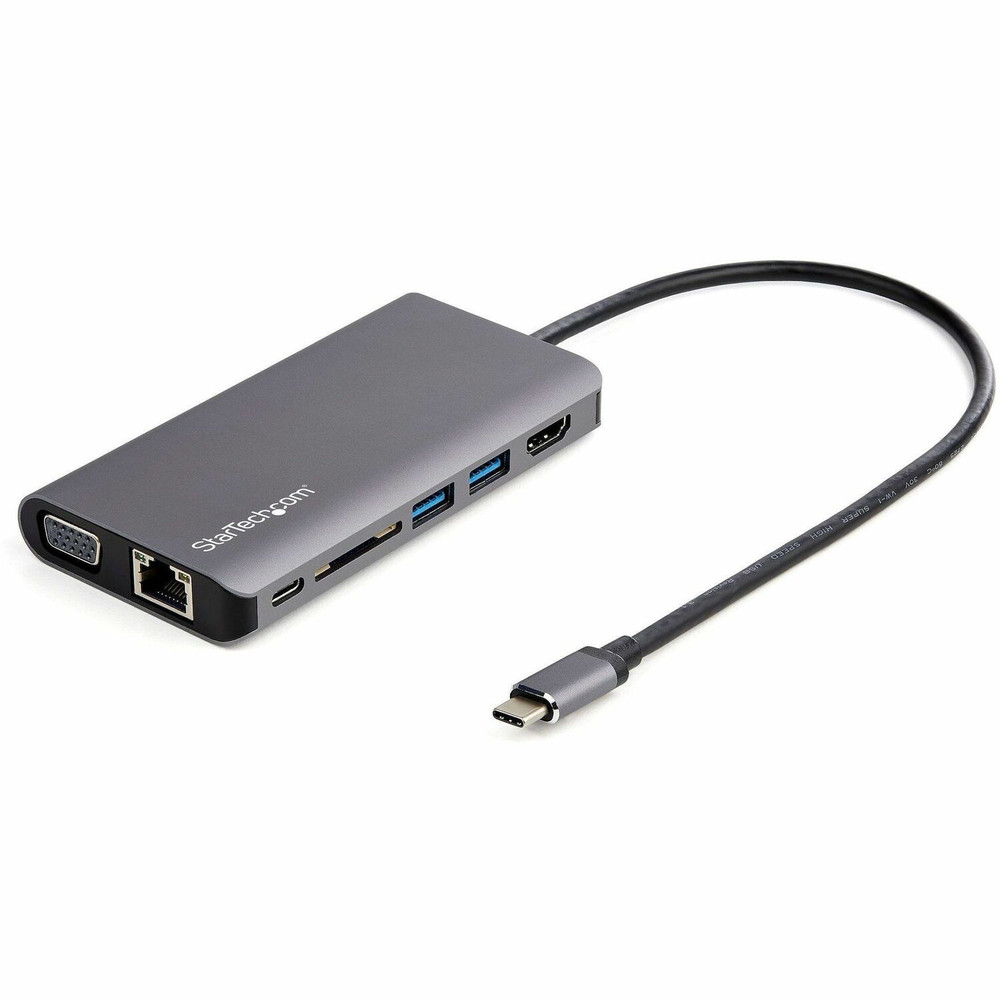 StarTech.com DKT30CHVAUSP StarTech.com USB C Multiport Adapter - USB-C Mini Travel Dock w/ 4K HDMI or 1080p VGA - 100W PD Pass-Through, 3x USB, SD, GbE, Audio
