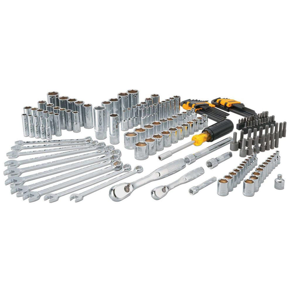 DeWALT DWMT81533 Combination Hand Tool Sets; Set Type: Mechanics Tool Set ; Number Of Pieces: 172 ; Measurement Type: Inch & Metric ; Drive Size: 3/8; 1/4 ; Container Type: Case