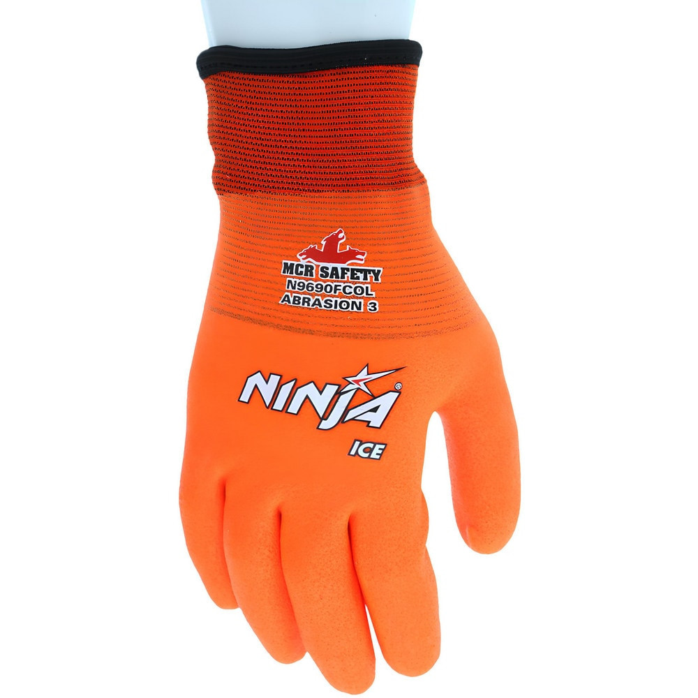 MCR Safety N9690FCOXL Cut, Puncture & Abrasive-Resistant Gloves: Size XL, ANSI Cut A3, ANSI Puncture 2, Polyurethane, Nylon & Acrylic