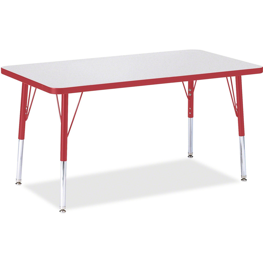 Jonti-Craft, Inc Jonti-Craft 6478JCE008 Jonti-Craft Berries Elementary Height Gray Top Rectangular Table