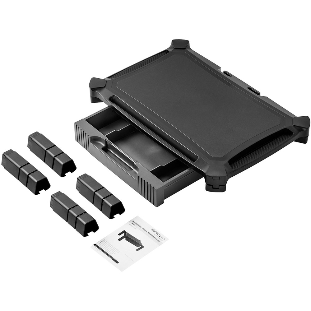 StarTech.com MONSTADJDL StarTech.com Adjustable Monitor Riser, Large, Drawer, Monitors up to 32" (22lb/10kg), Adjustable Height, Desk Monitor Stand