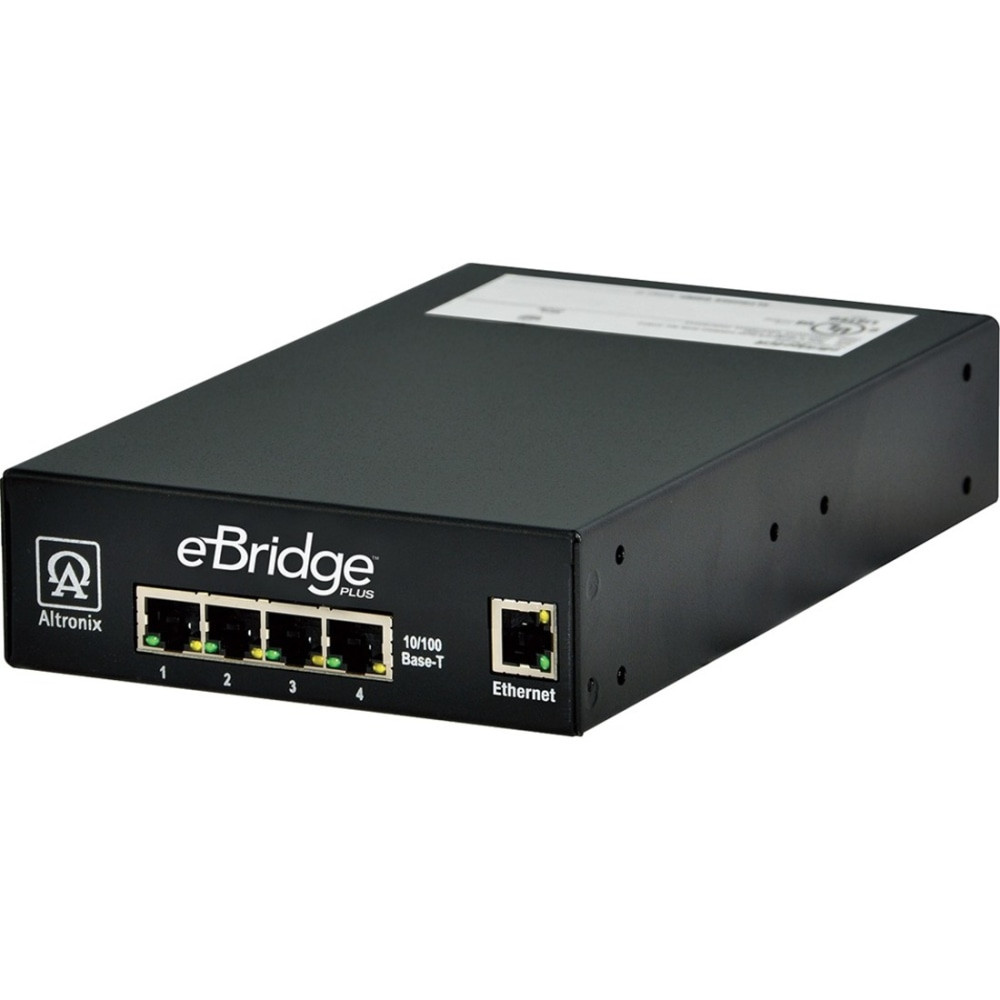 ALTRONIX CORPORATION EBRIDGE4PCRX Altronix 4 OUTPUT IP/COAX POE/POE+ RCVR - 4 Output Device - 1500 ft Range - Full HD - 1920 x 1080 - Twisted Pair, Coaxial