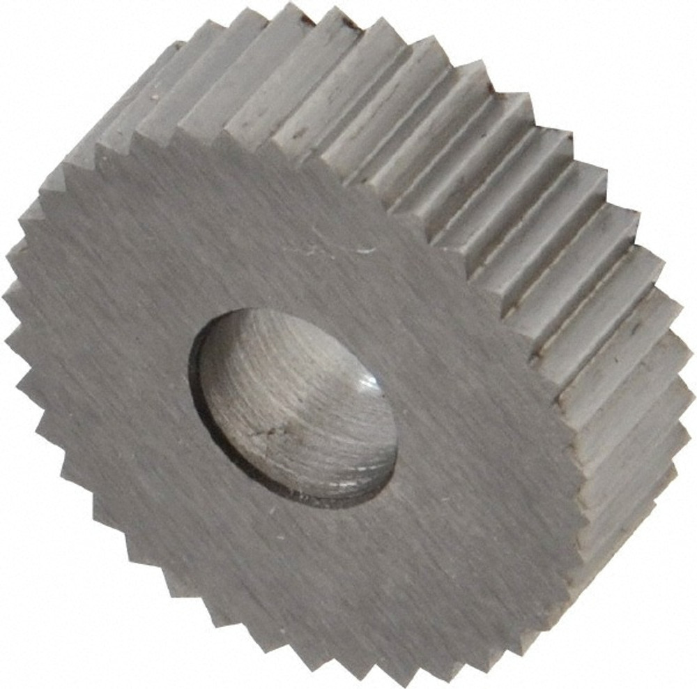 MSC KNSX216 Standard Knurl Wheel: 3/4" Dia, 90 ° Tooth Angle, 16 TPI, Straight, Cobalt