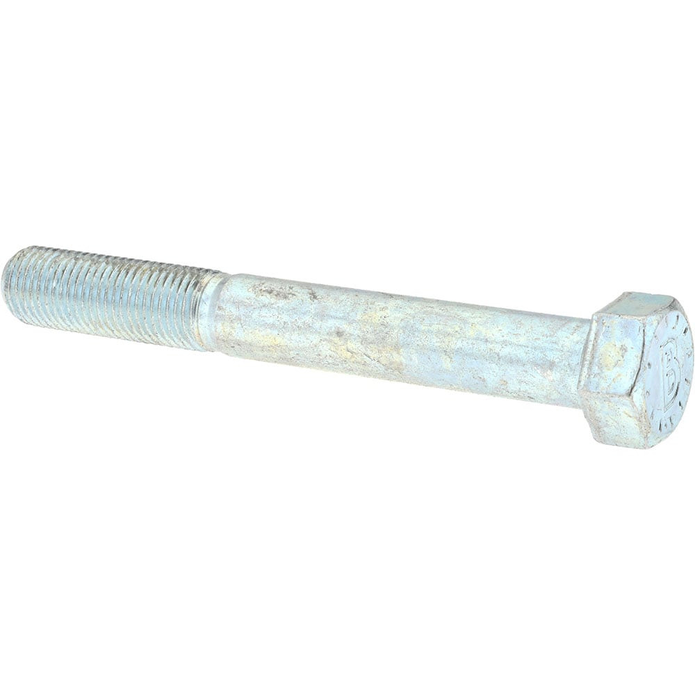 Bowmalloy 36362 Hex Head Cap Screw: 3/8-24 x 3", Grade 9 Alloy Steel, Zinc-Plated Clear Chromate