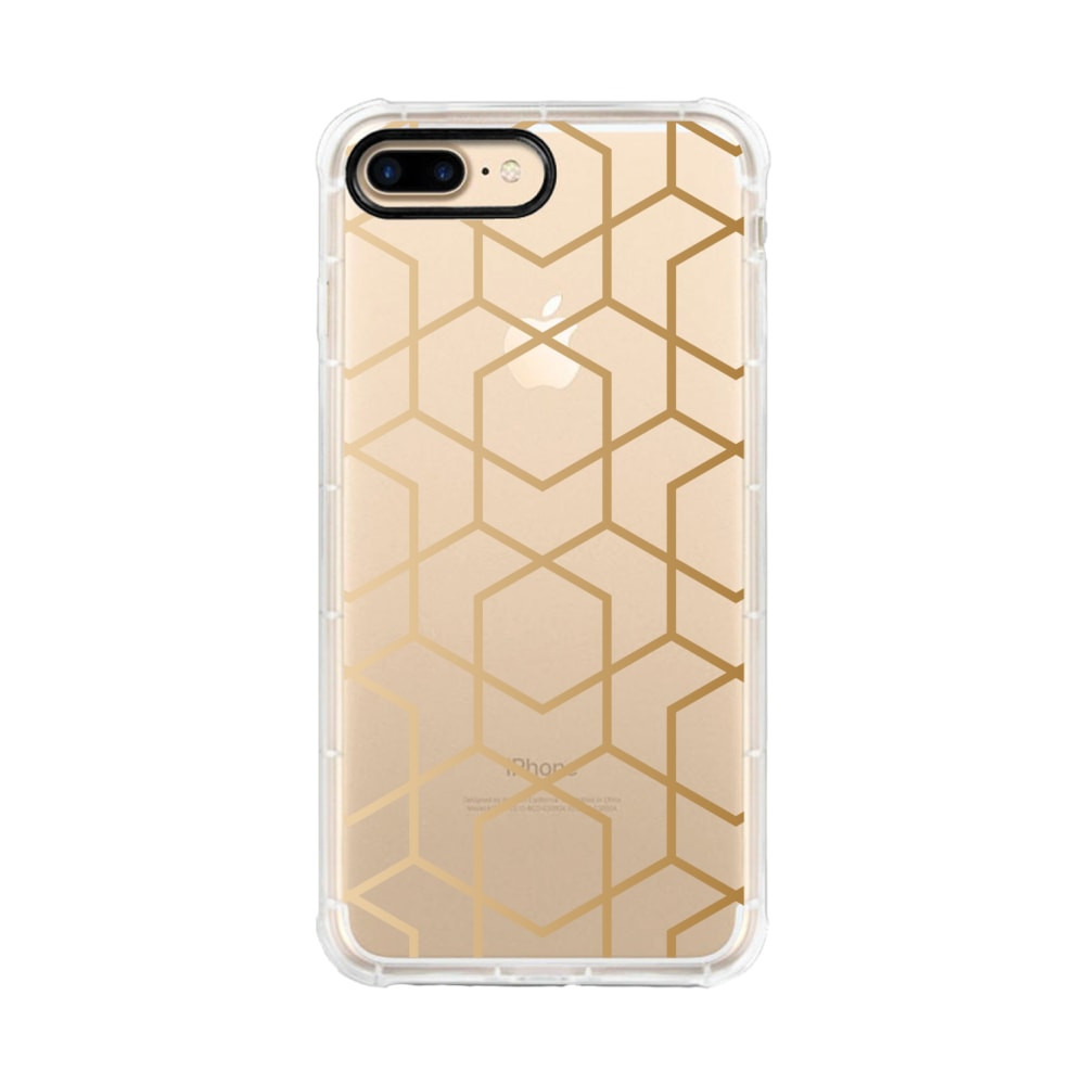 CENTON ELECTRONICS, INC. OTM Essentials OP-QP-Z119A  Tough Edge Case For iPhone 7/8, Gold Hex, OP-QP-Z119A