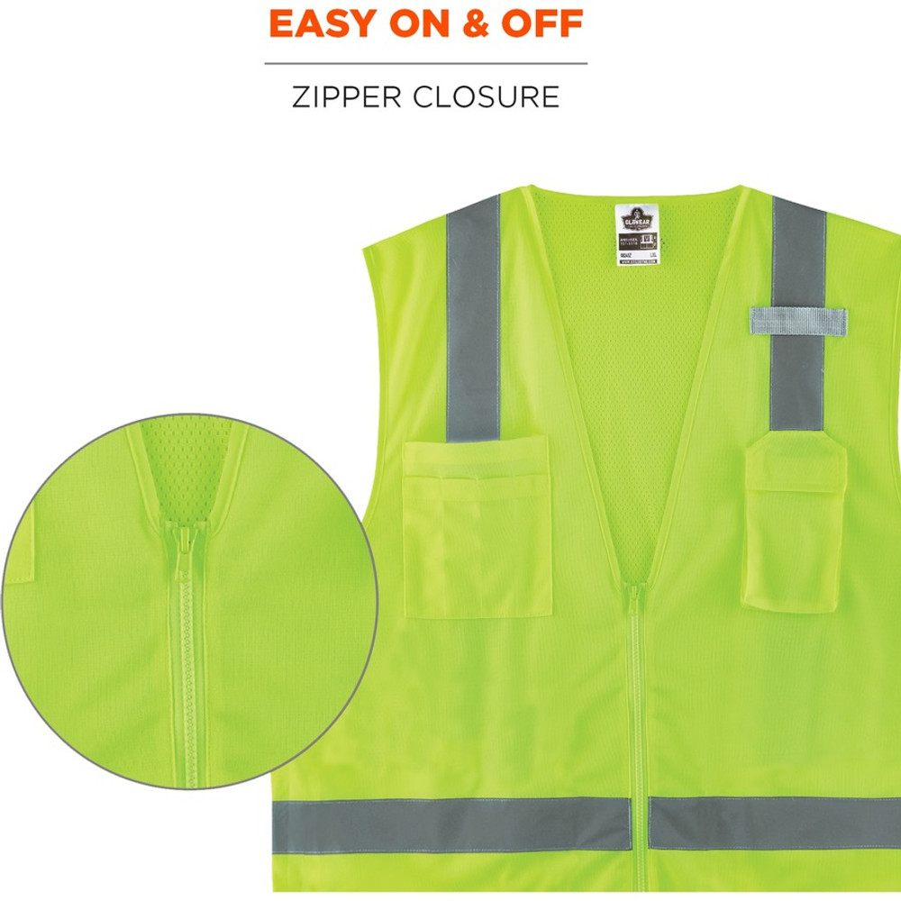 Tenacious Holdings, Inc GloWear 24027 GloWear 8249Z Type R Class 2 Economy Surveyors Vest