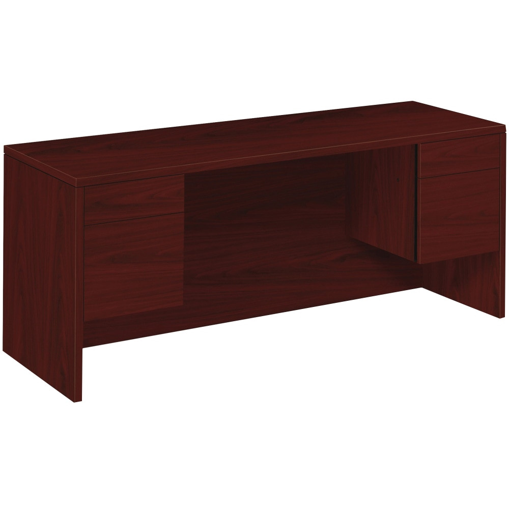 HNI CORPORATION 10543NN HON 10500 72inW Kneespace Computer Desk Credenza, Mahogany