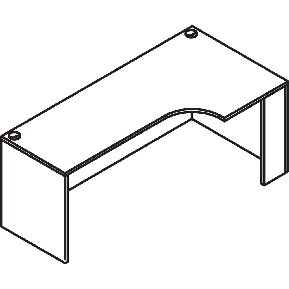 Lorell 69909 Lorell Essentials Series Right Corner Credenza