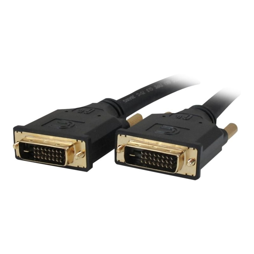 VCOM INTERNATIONAL MULTI MEDIA Comprehensive DVI-DVI-6PROBLK  Pro AV/IT Series 26 AWG DVI-D Dual Link Cable 6ft - 6 ft DVI Video Cable for PC, Video Device - First End: 1 x DVI-D (Dual-Link) Male Digital Video - Second End: 1 x DVI-D (Dual-Link) Male