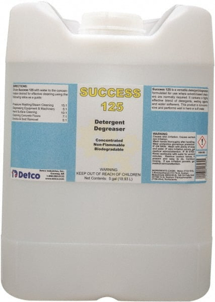 Detco 1656-C05 Success 125, 5 Gal Cube, Butyl Cleaner/Degreaser