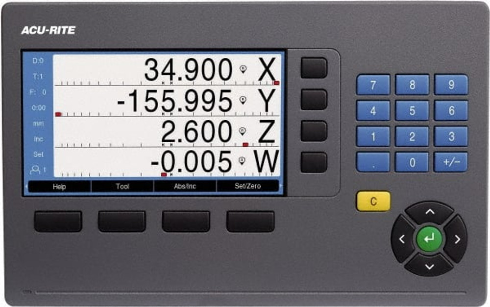 Acu-Rite M303-1335M127 Milling DRO System: 2 Axis, 13" X-Axis Travel, 35" Y-Axis Travel