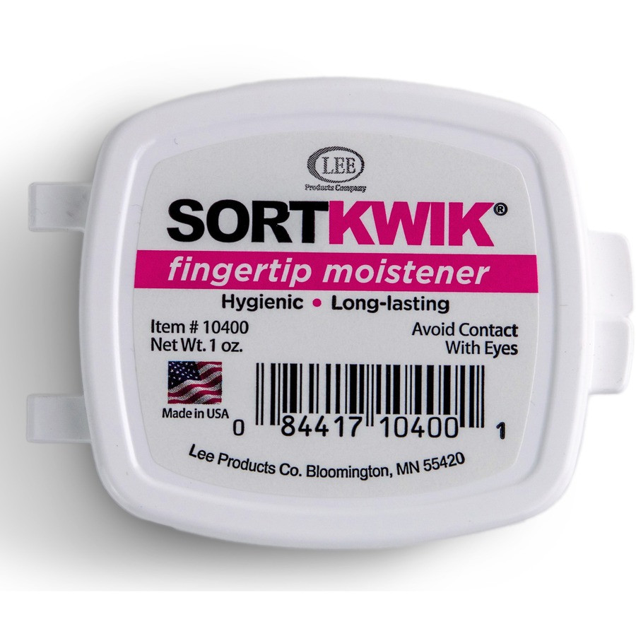 Lee Products Company LEE 10400 LEE Sortkwik Fingertip Moistener with Nonskid Base