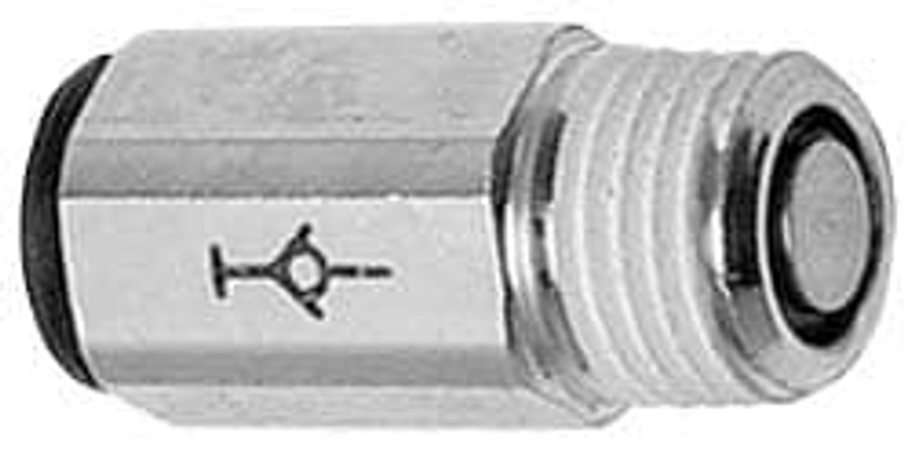 Legris 3091 60 18 Push-To-Connect Tube to Male & Tube to Male NPT Tube Fitting: Self-Sealing Male, 3/8" Thread, 3/8" OD