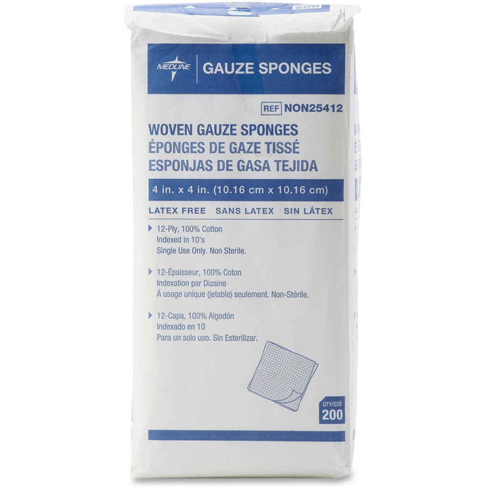 Medline Industries, Inc Medline NON25412 Medline Nonsterile Woven Gauze Sponges