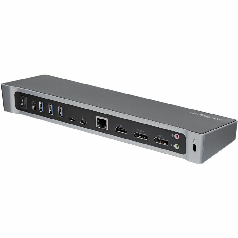 StarTech.com DK30CH2DEP StarTech.com USB-C Dock - 4K Triple Monitor USB Type-C Docking Station with Dual DisplayPort & HDMI - 100W Power Delivery - 5x USB 3.0 Hub